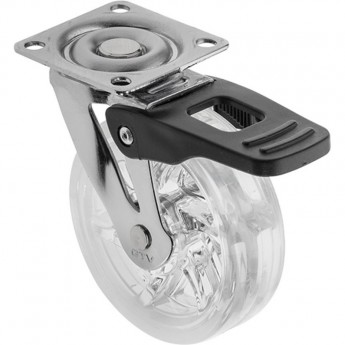 Колесо мебельное d-75 со стопором GTV KM-BH75MM-00