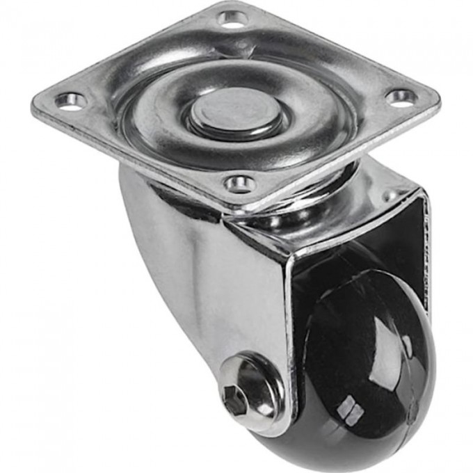 Колесо поворотное D-35мм черное без стопора Brazylia GTV KM-RD-35-SF-20