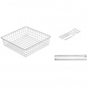 Корзина выдвижная 40IV GTV KO-SR200-40-10-K, белая