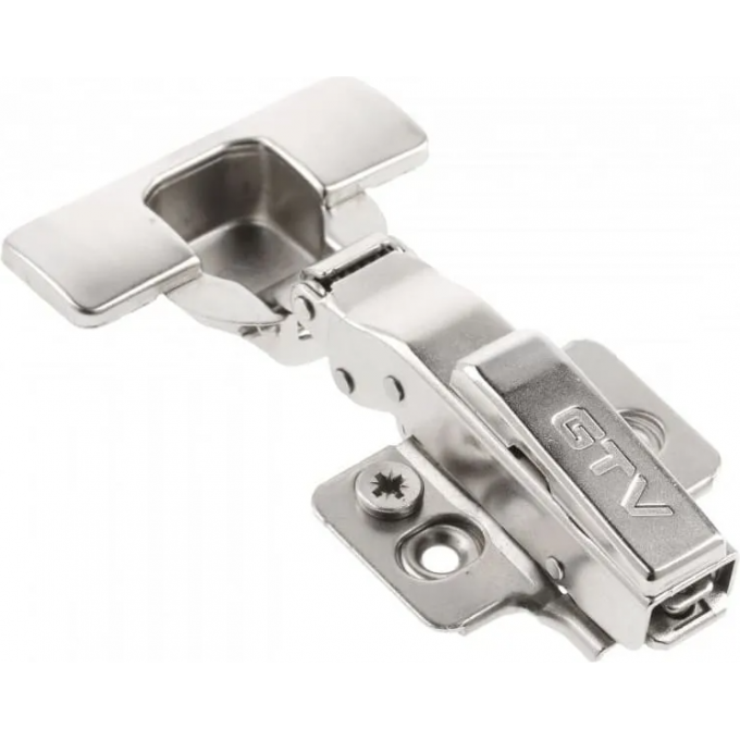 Петля GTV SILENTO PRO накладная самозакрывающаяся без еврошурупа, с 3D регулировкой, H-0, CLIPON ZM-HCSL09-3DBEO