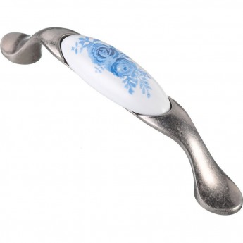 Ручка керамика 96 дуга античное серебро GTV UP-WP0728-PA-07 Ручка керамика 96 дуга античное серебро GTV UP-WP0728-PA-07