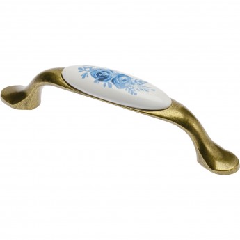 Ручка керамика 96 дуга старое золото GTV UP-WP0728-PA-04 Ручка керамика 96 дуга старое золото GTV UP-WP0728-PA-04