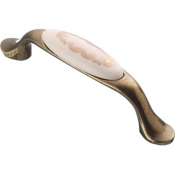 Ручка мебельная керамика 96 старое золото GTV UP-WP0728-PX Ручка мебельная керамика 96 старое золото GTV UP-WP0728-PX