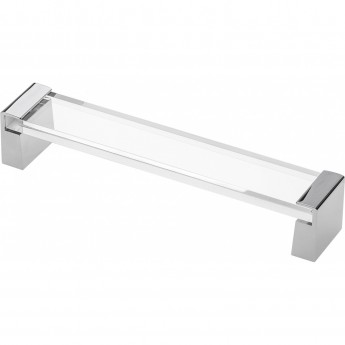 Ручка мебельная OLIVA, прозрачное акриловое стекло+ножка хром GTV UZ-O160PR-01 Ручка мебельная OLIVA, прозрачное акриловое стекло+ножка хром GTV UZ-O160PR-01