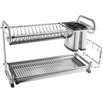 Сушилка двухуровневая, настольная 252х678х386 GTV OC-A0460D-06 инокс Сушилка двухуровневая, настольная 252х678х386 GTV OC-A0460D-06 инокс