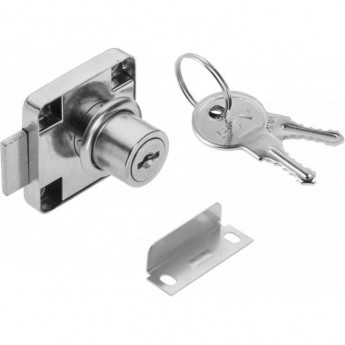 Замок мебельный с планкой GTV ZZ-KM-138-01-S Замок мебельный с планкой GTV ZZ-KM-138-01-S